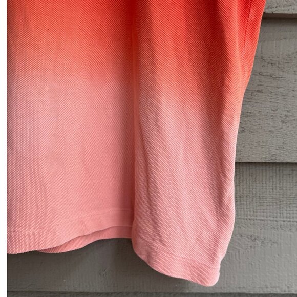 Lacoste Boys’ Polo Shirt Size 16 Red Pink Ombre Gradient Youth XL Preppy - Picture 8 of 9